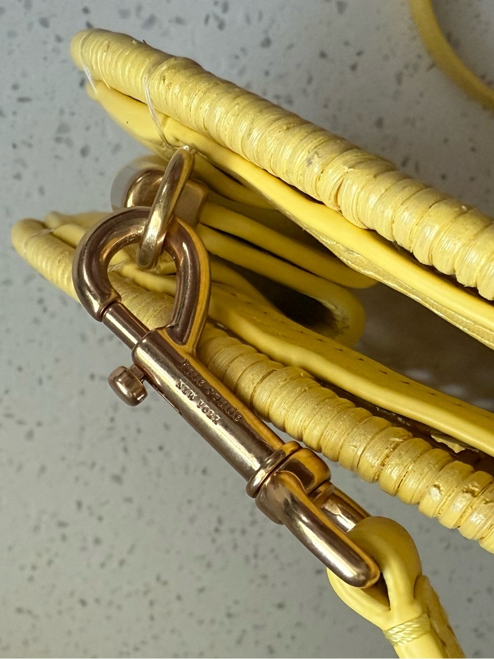 Kate Spade Lemon Drop Raffia Purse - Picture 5 of 9